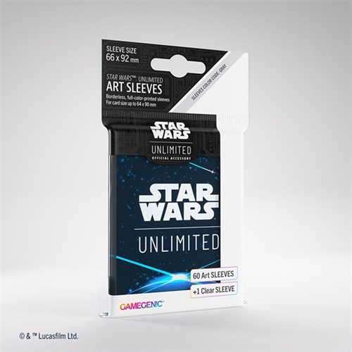Star Wars Unlimited Art Sleeves (60 +1 stk) - Space Blue - Gamegenic 